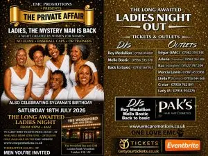 The long awaited ladies night Flyer