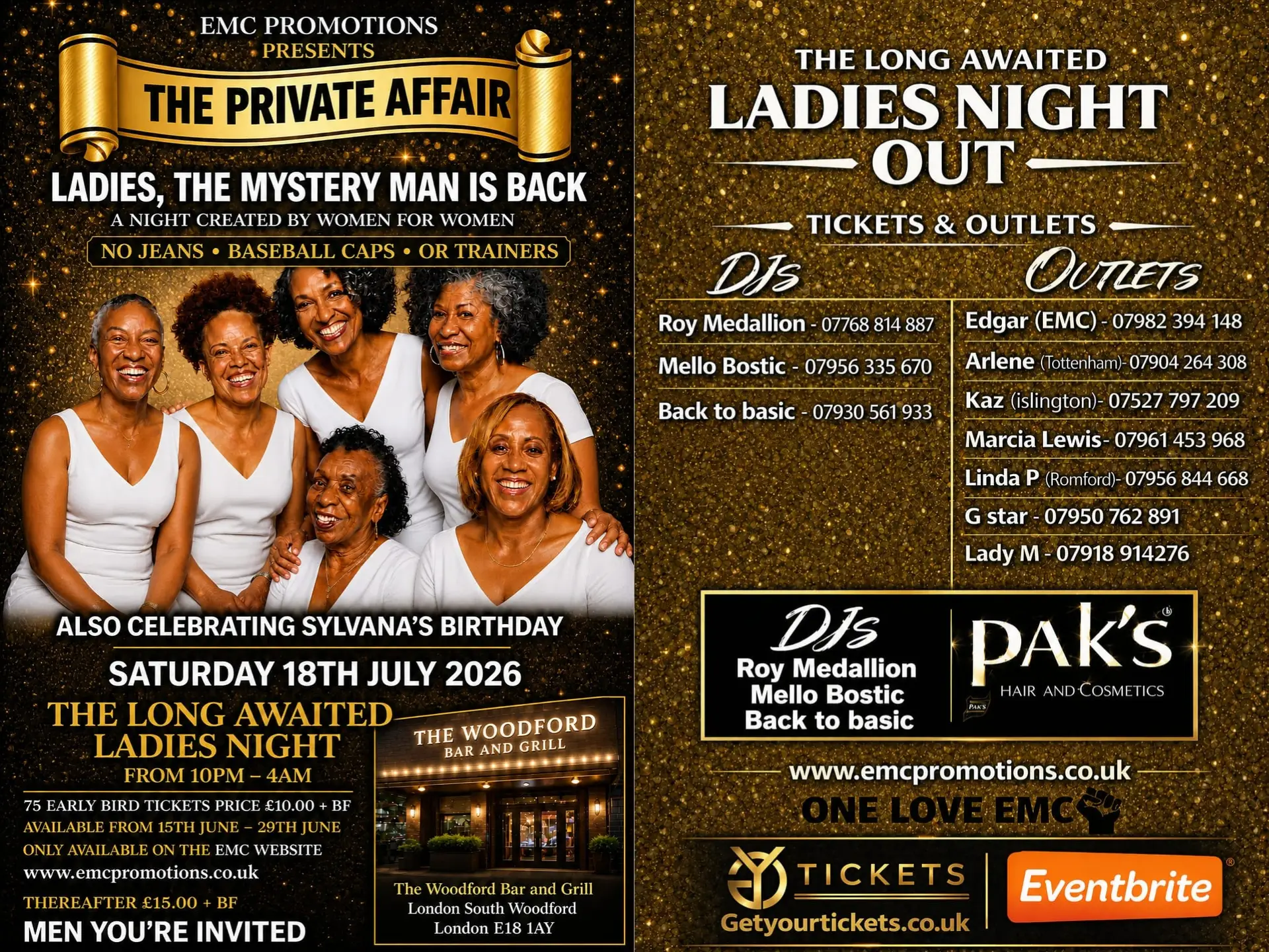 The long awaited ladies night Flyer